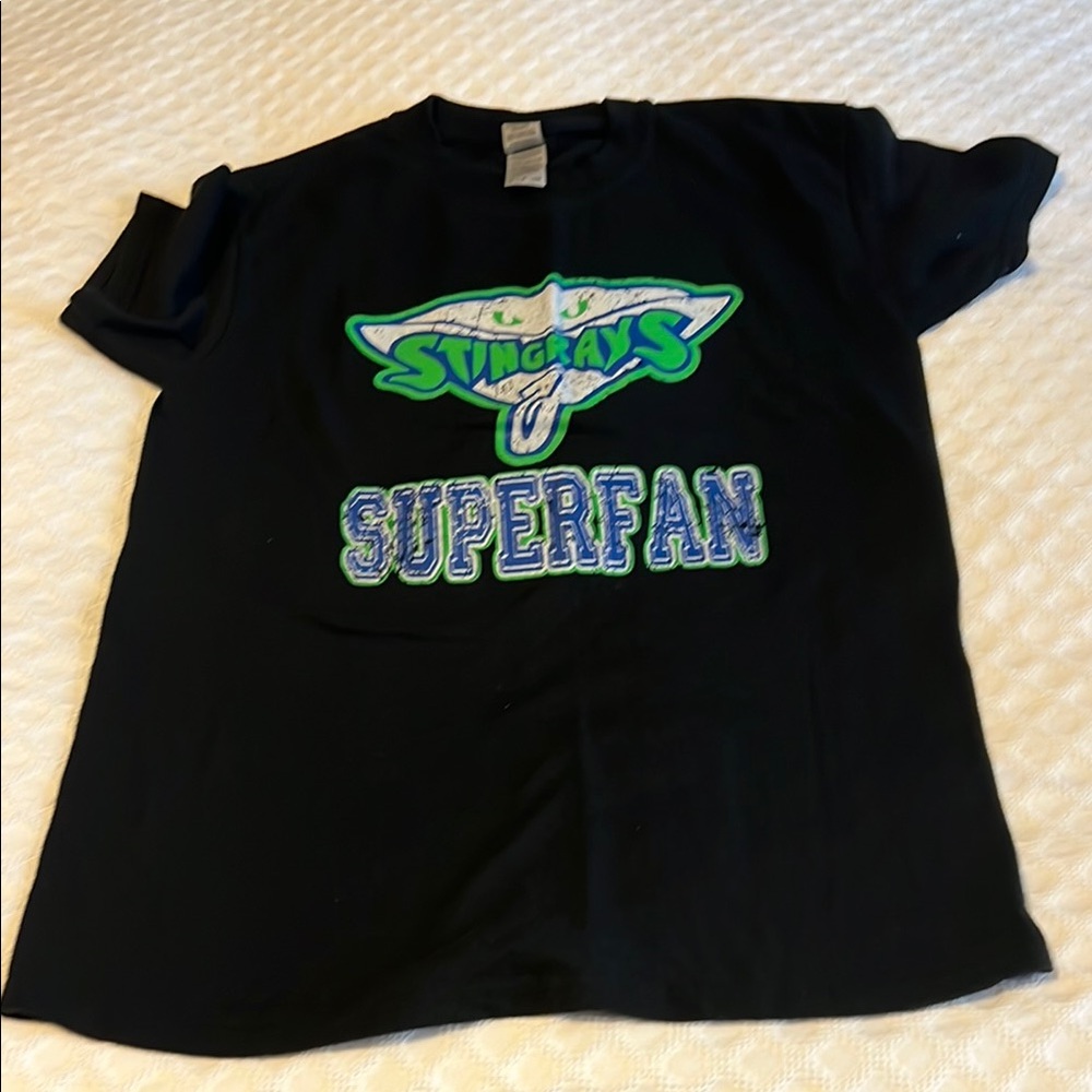 Superfan Stingrays T-Shirt - Black and Green